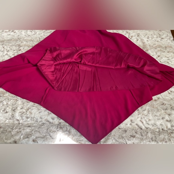 NWT Karen Millen Magenta Fluid Midi Dress UK Size 10 US Size 6 - Picture 13 of 16